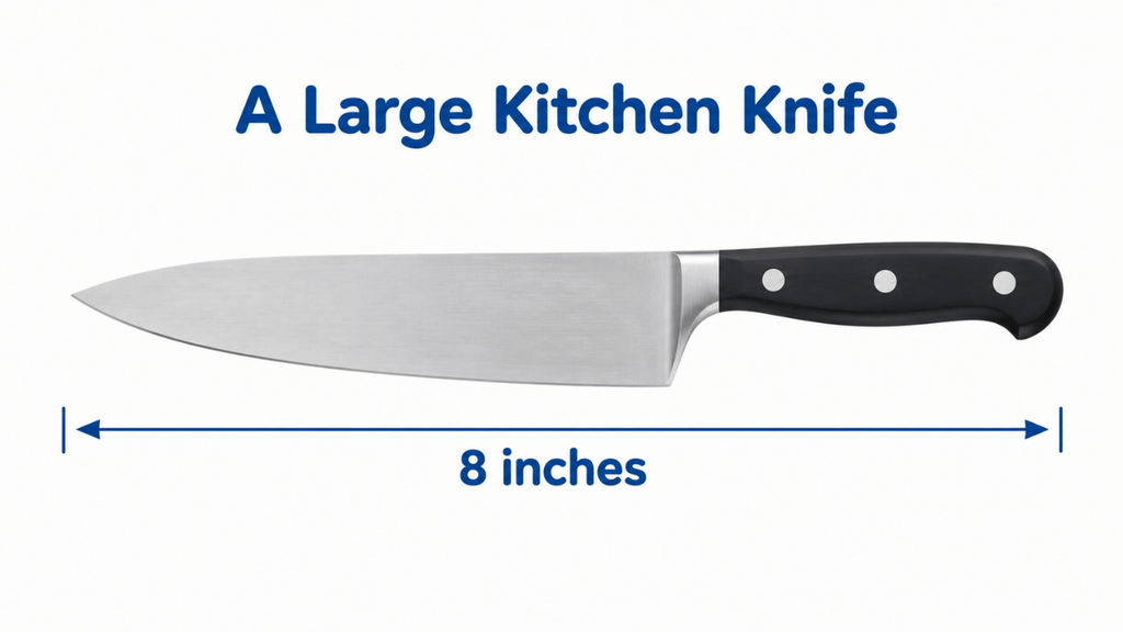 A Large Kitchen Knife