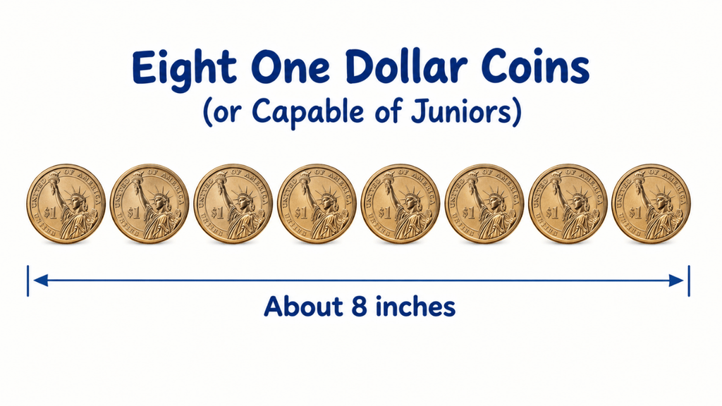 Eight One Dollar Coins 