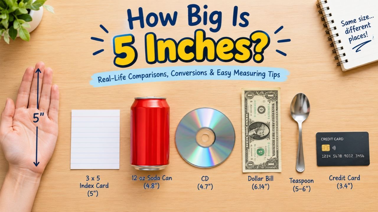 How To Measure With Ruler How Big Is 5 Inches? Real-Life Comparisons and Examples