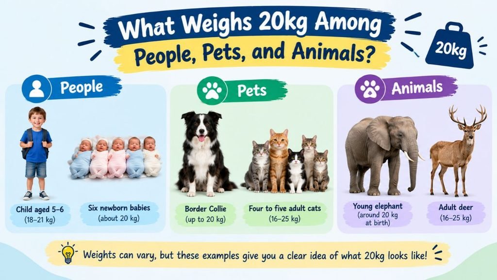 What Weighs 20kg Among People, Pets, and Animals?