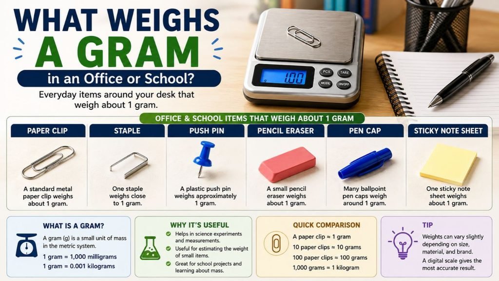 What Weighs a Gram in an Office or School?