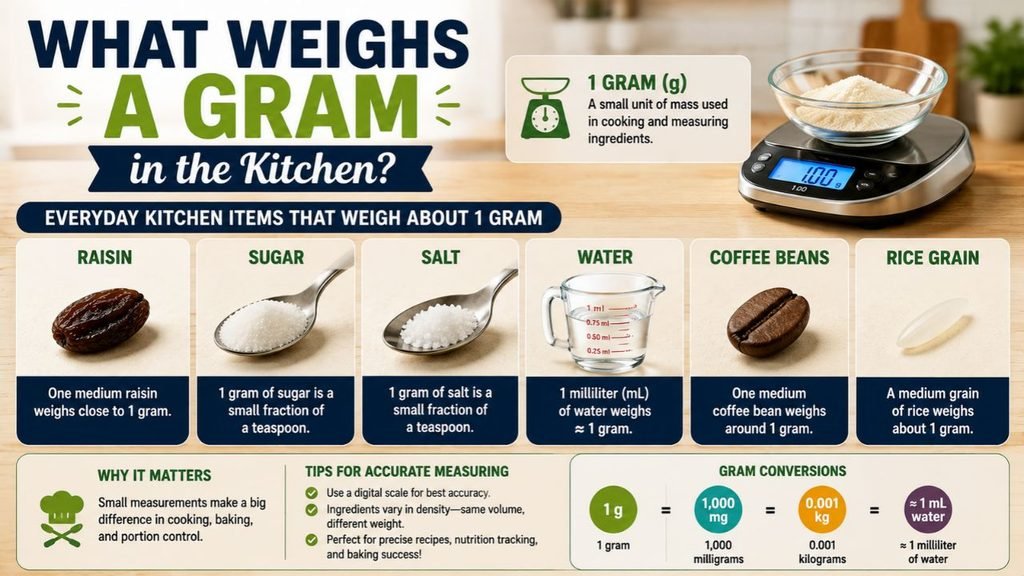 What Weighs a Gram in the Kitchen?